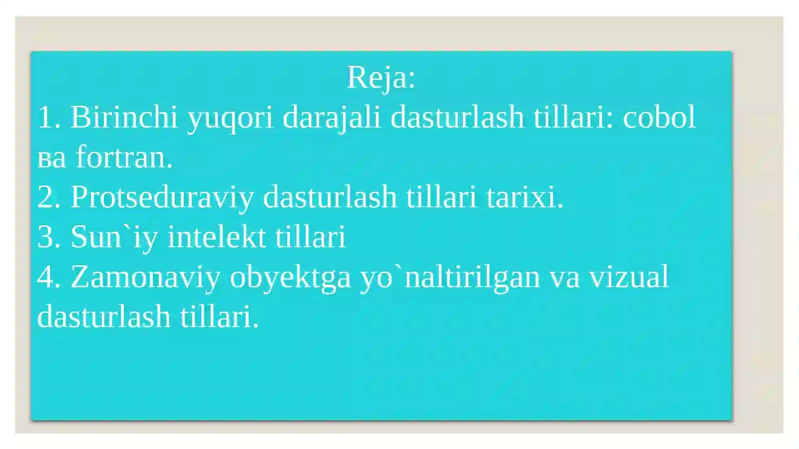 Zamonaziydasturlashtillari 2