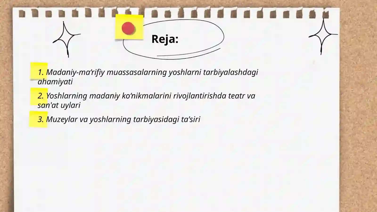 Yoshlarni tarbiyalashda madaniy-ma‘rifiy muassalarni o‘rni va ro‘li 2
