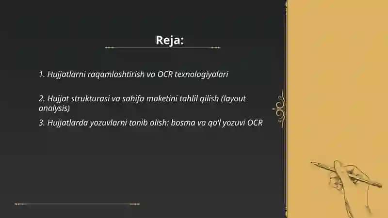 Matnli hujjatlarni qayta ishlash texnologiyalari 2