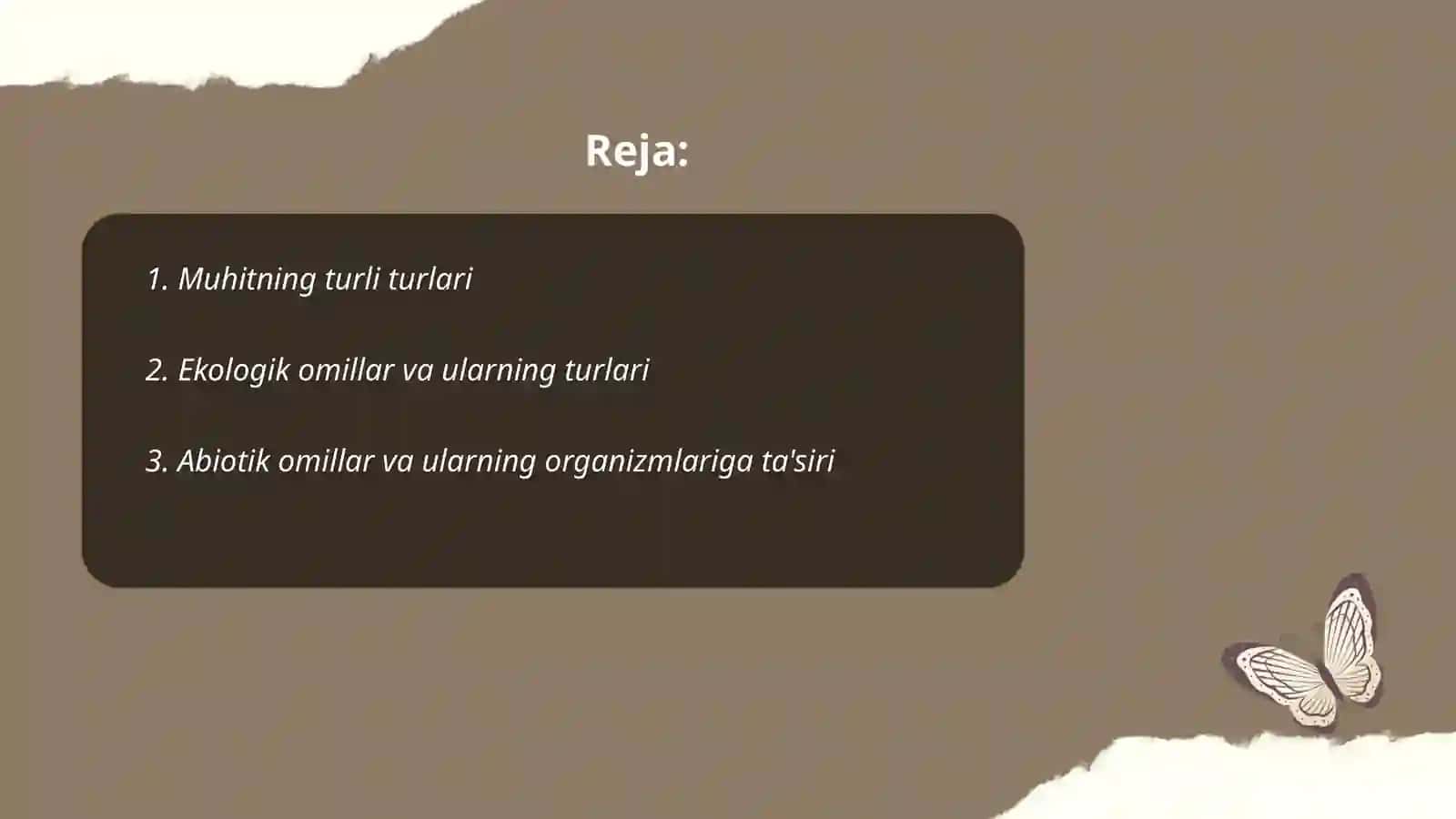 Muhit va ekologik omillar 2