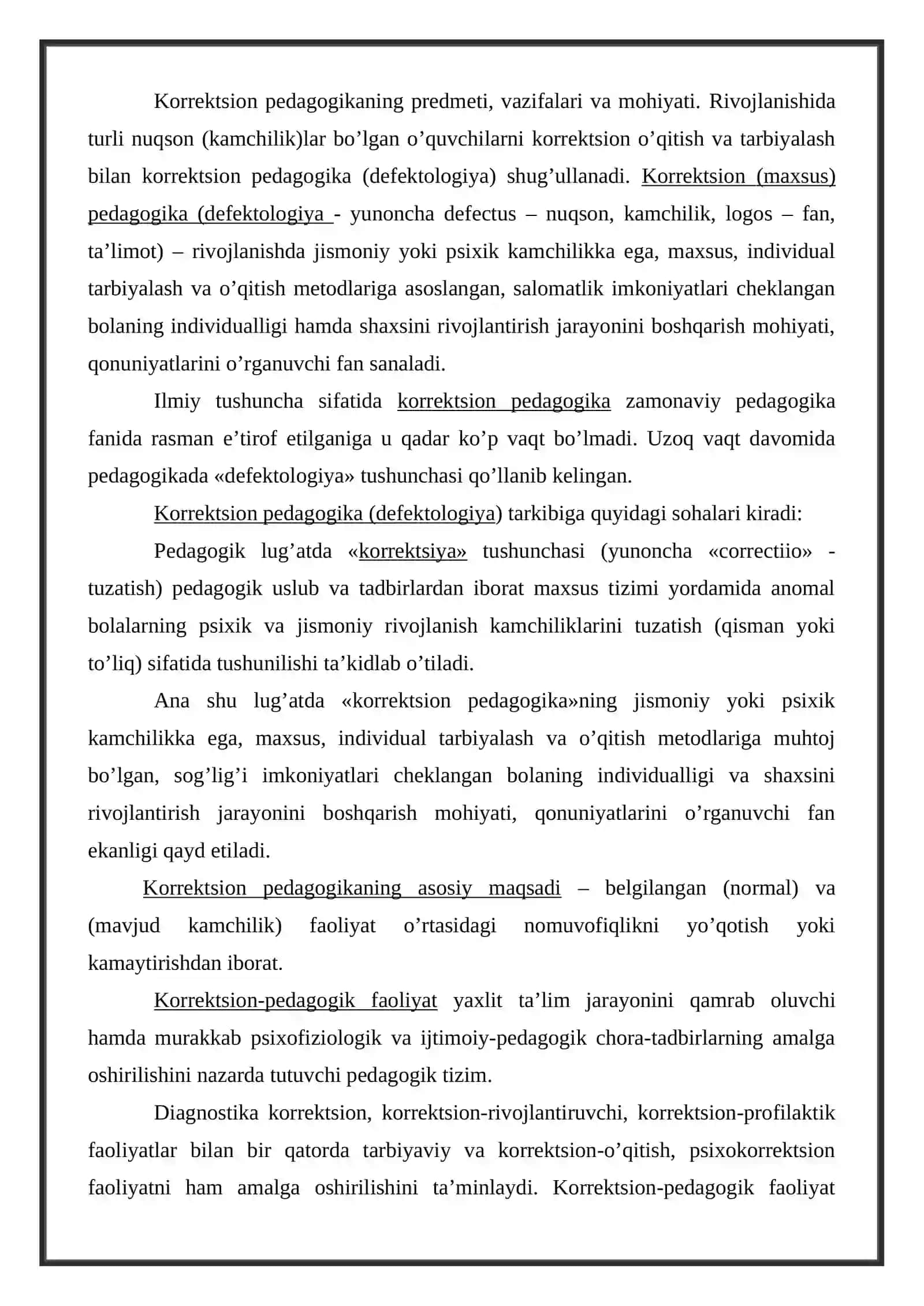 Korrektsion pedagogika (Defektologiya) 2