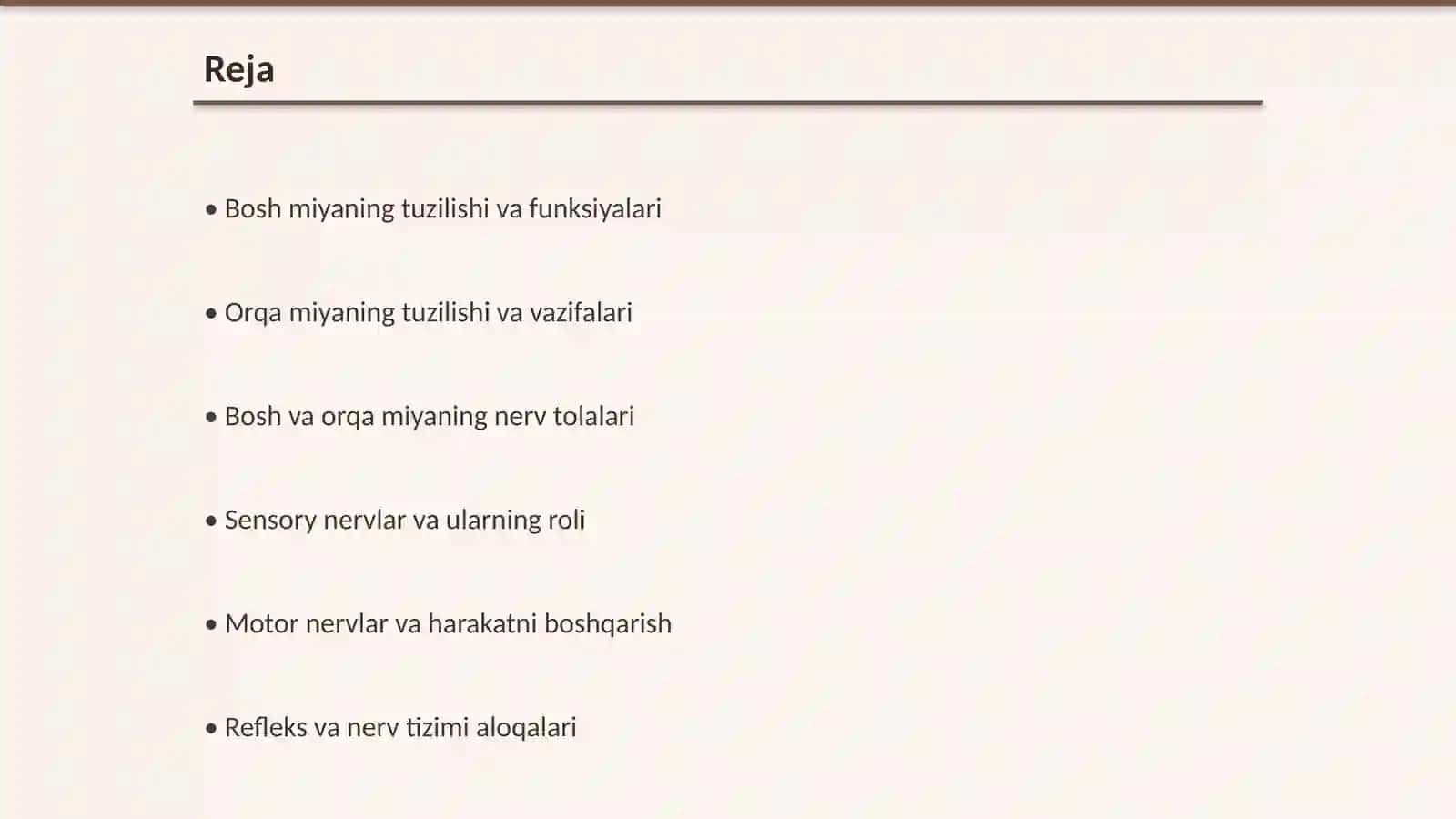 Bosh miya va orqa miya nervlari 2