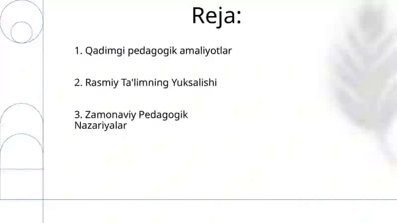 Pedagogika fanining predmeti rivojlanish tarihi 2