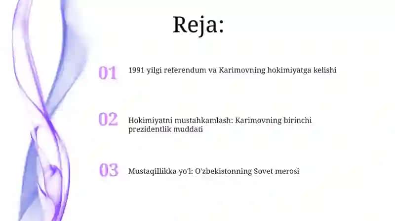 O'zbekistonning Prezidentlik Istiqlol Saylanishi 2