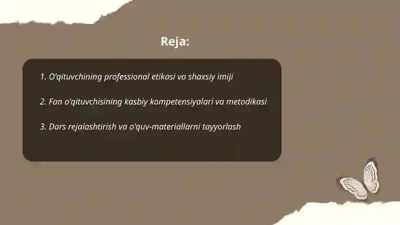 Oʻqituvchining Professional Etikasi va Shaxsiy Imiji 2