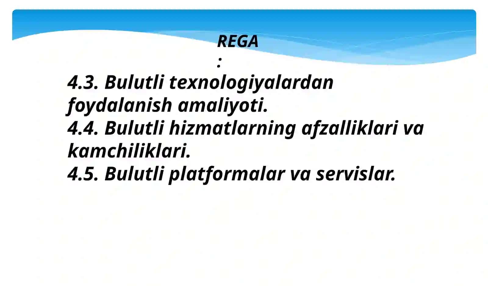 Bulutli hisoblashlar va servislar 2