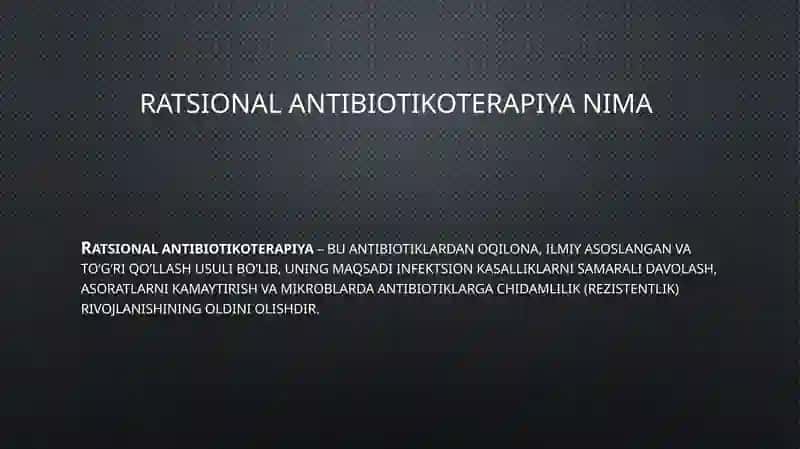 Ratsional antibiotikoterapiya 2