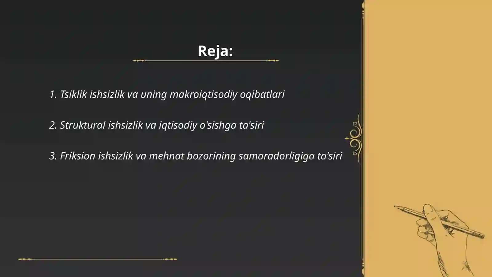 Ishsizlik turlari va ularning makroiqtisodiy oqibatlari 2