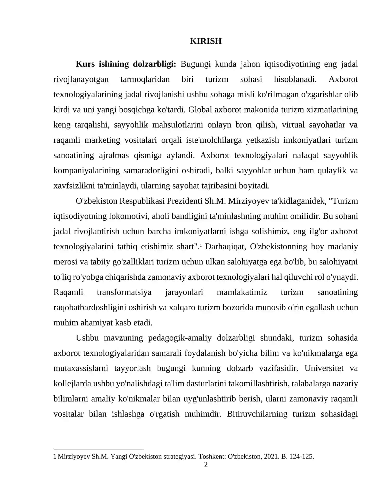 TURIZM SOHASIDAGI AXBOROT TEXNOLOGIYALARI VA ULARNING ROLI 2