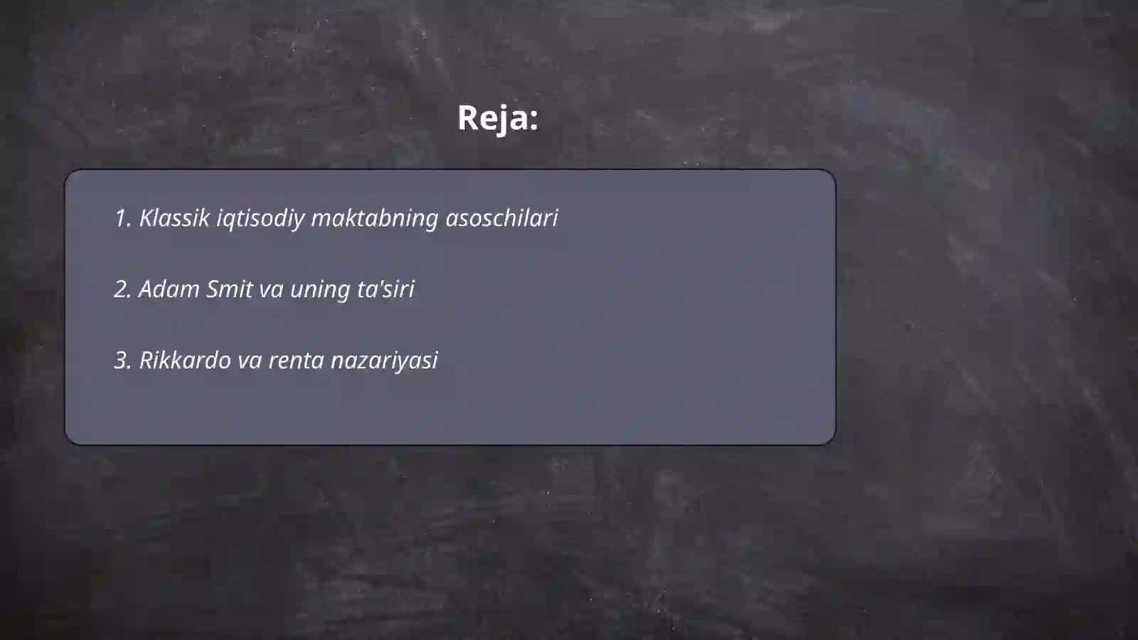 Klassik iqtisodiy maktab 2