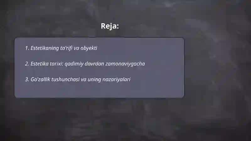 Estetika 2