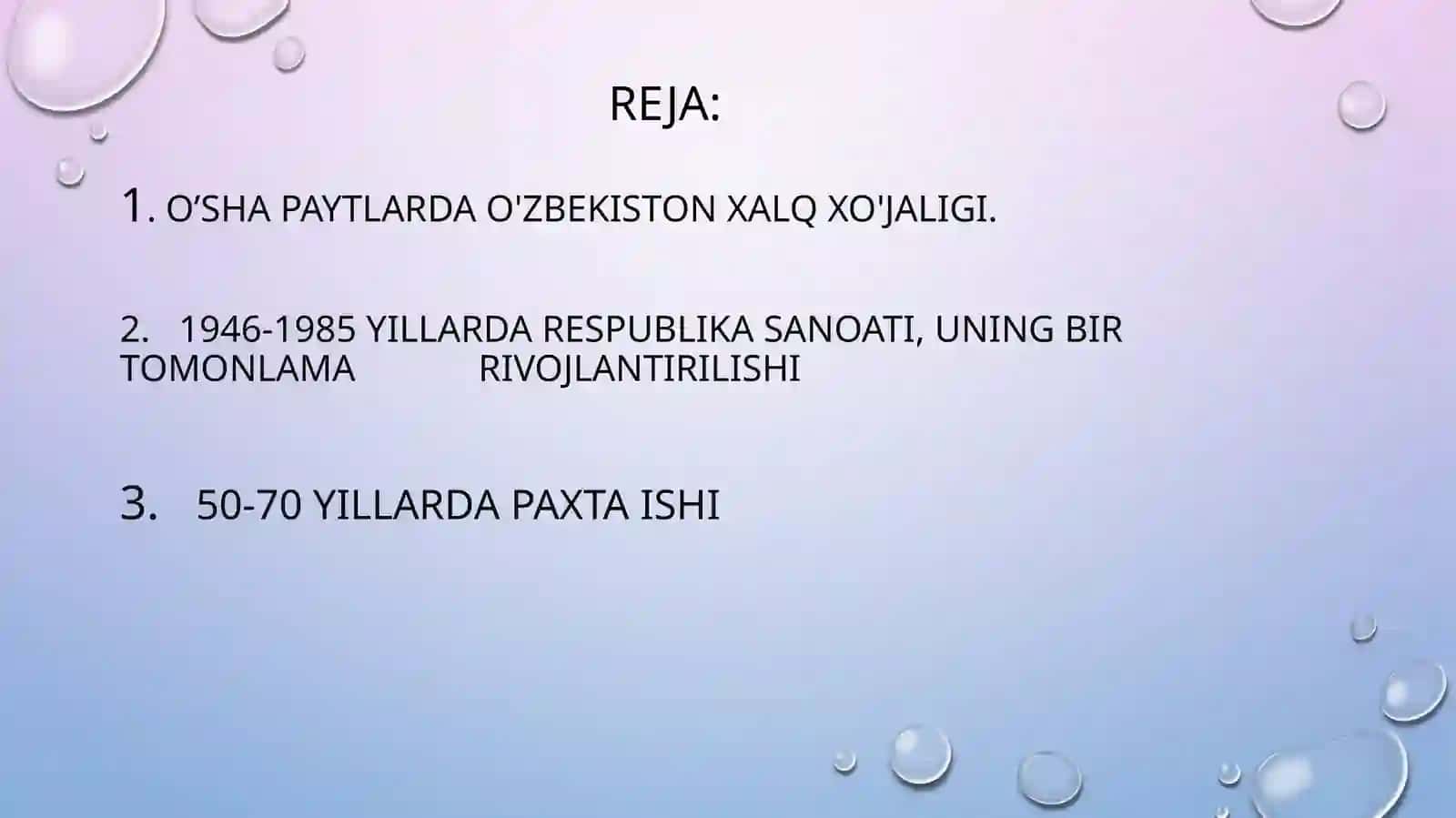 O‘zbekistonda 50-70 yillarda paxta yakkahokimligining kuchayishi va ekologik muammolarning kelib chiqishi 2