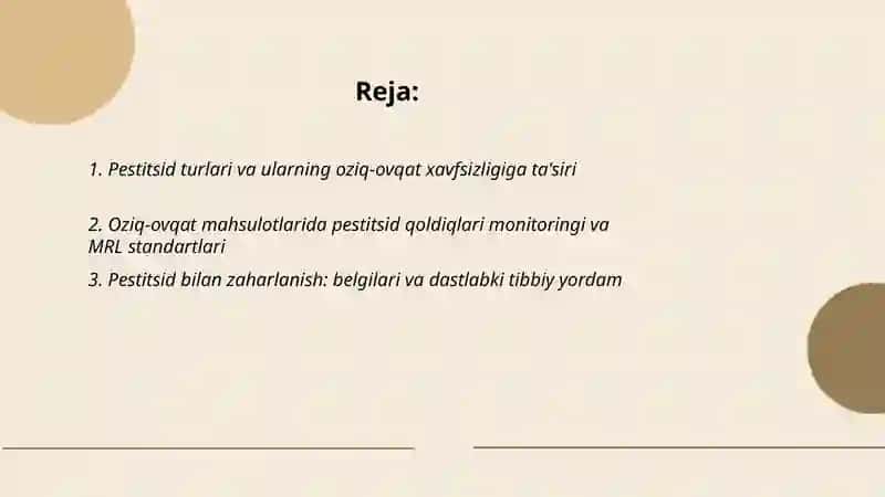 Pestitsidlar va ulardan zaharlanish 2