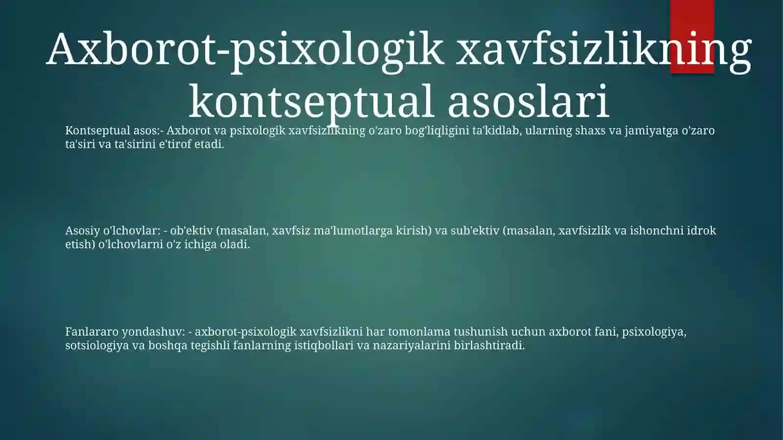 Axborotli-Psixologik Xavfsizlik Tushunchasi 2