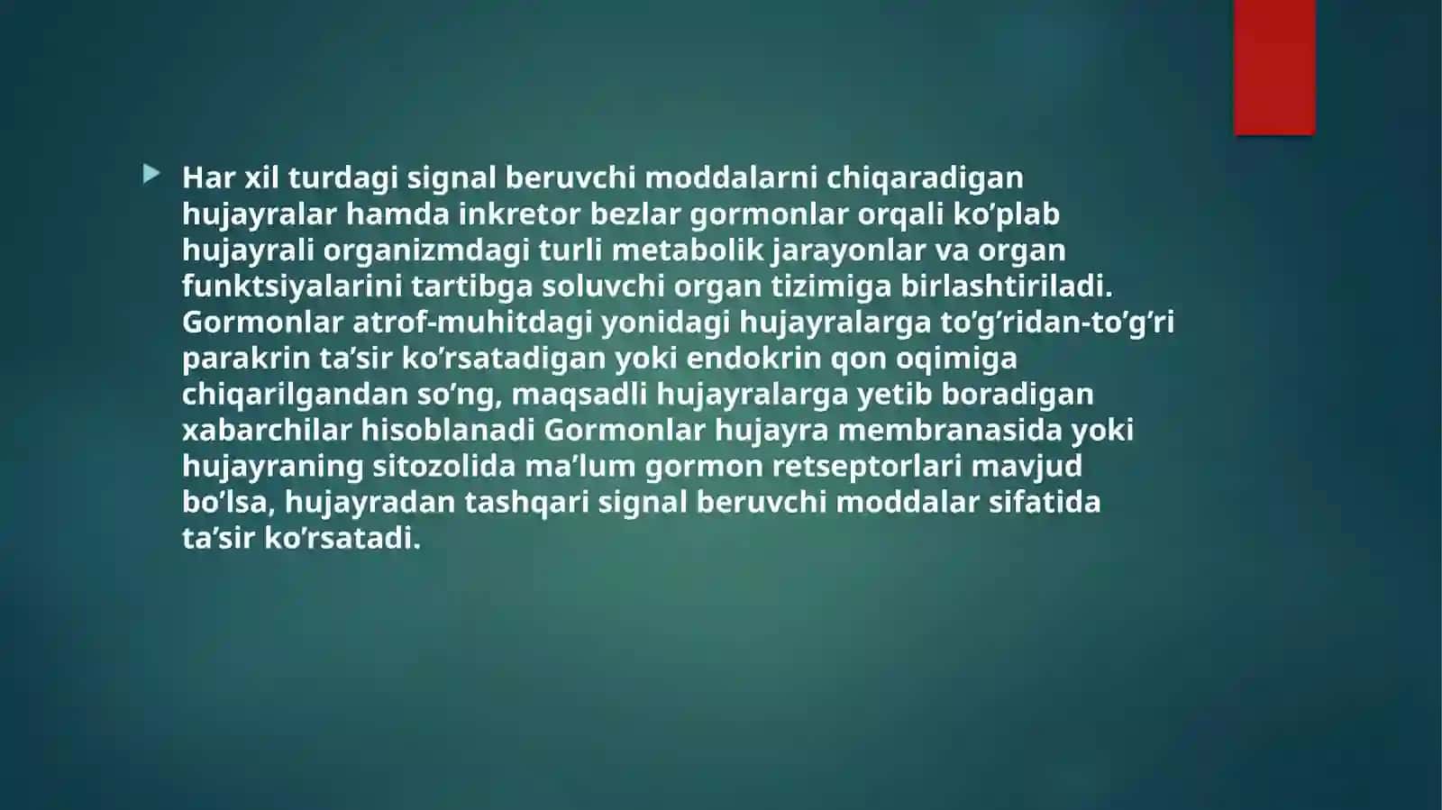 ENDOKRIN BEZLAR FIZIOLOGIYASI.GIPATOLAMO-GIPOFIZAR TIZIM 2
