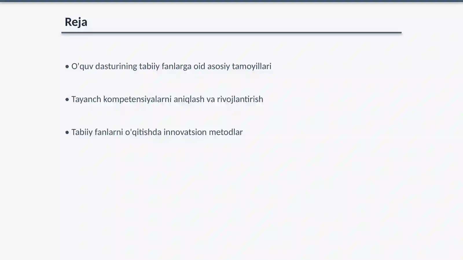 Milliy oʻquv dasturida tabiiy fanlarni oʻqitish orqali tayanch konpetnsiyalarni rivojlantirish 2