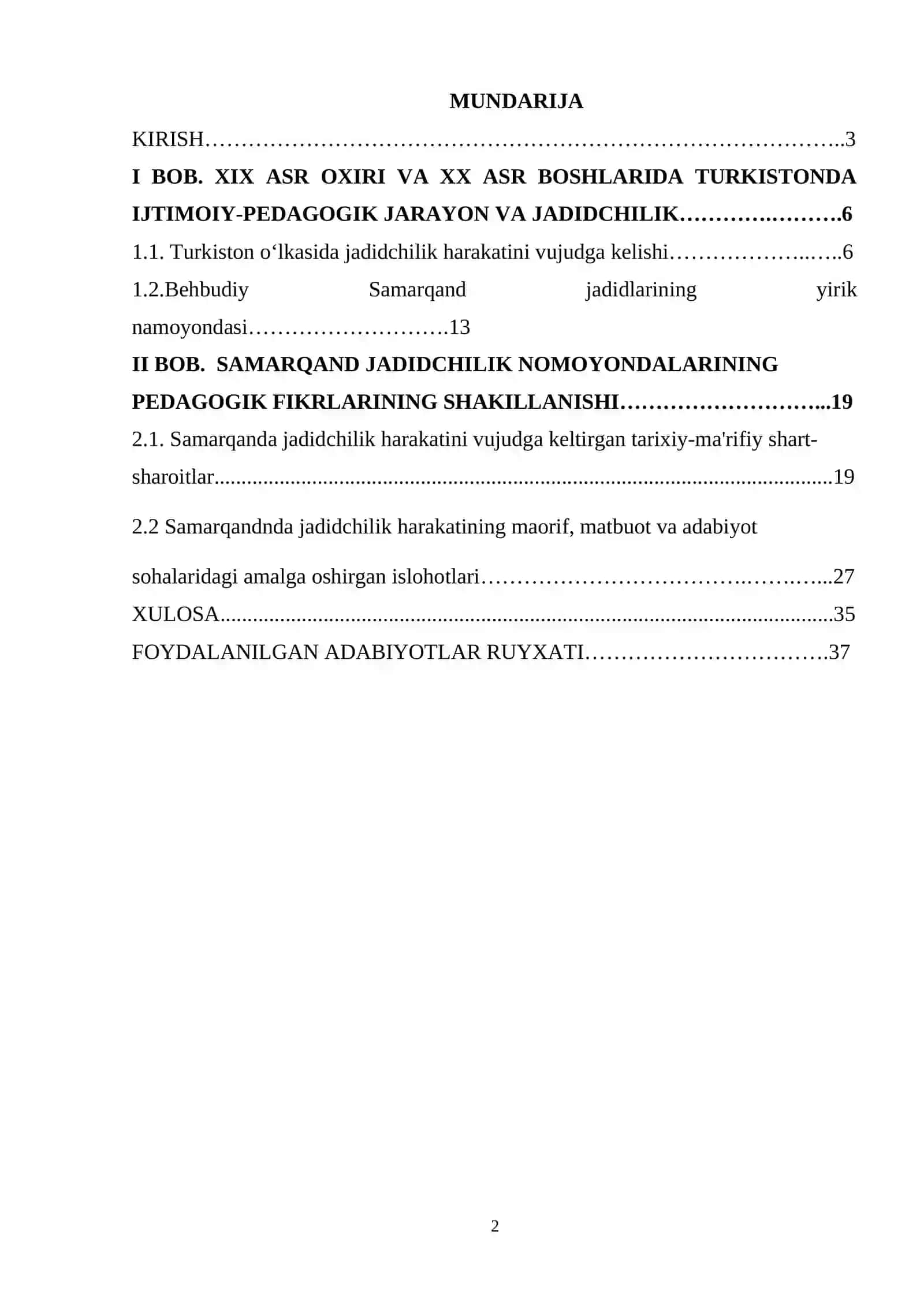 Turkistonda jadidchilik faoliyati Samarqand misolida 2