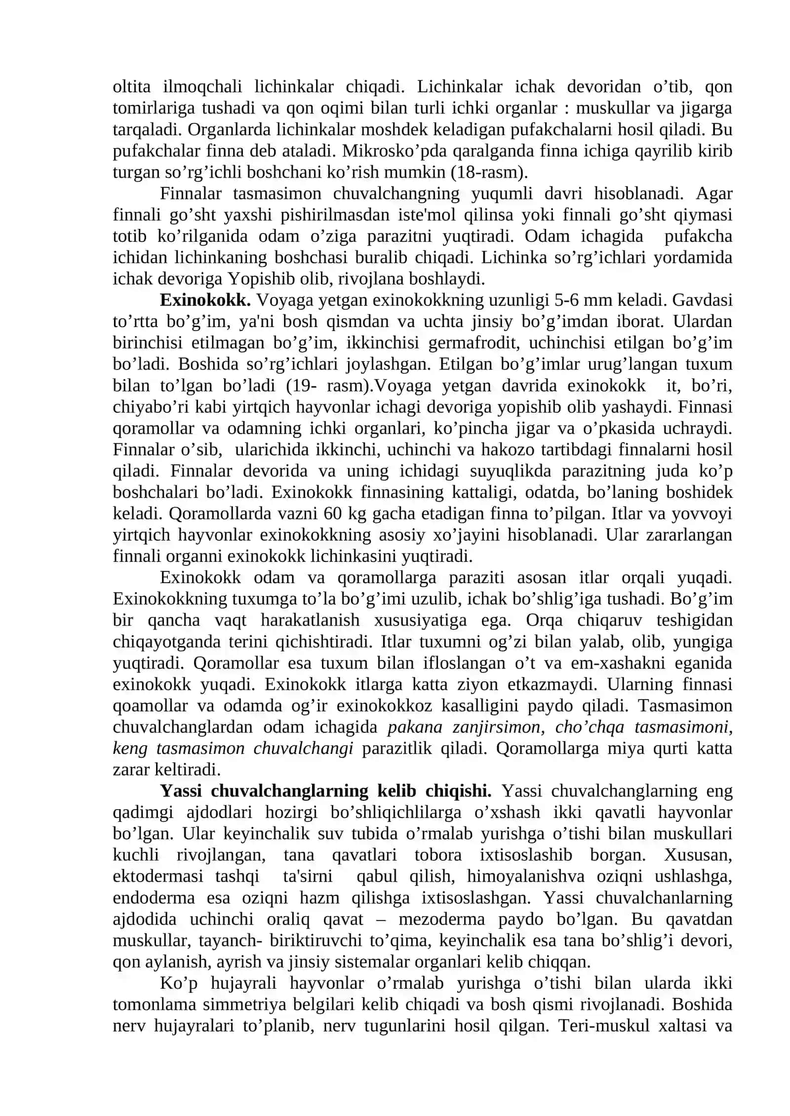 TASMASIMON CHUVALCHANGLAR SINFI 2