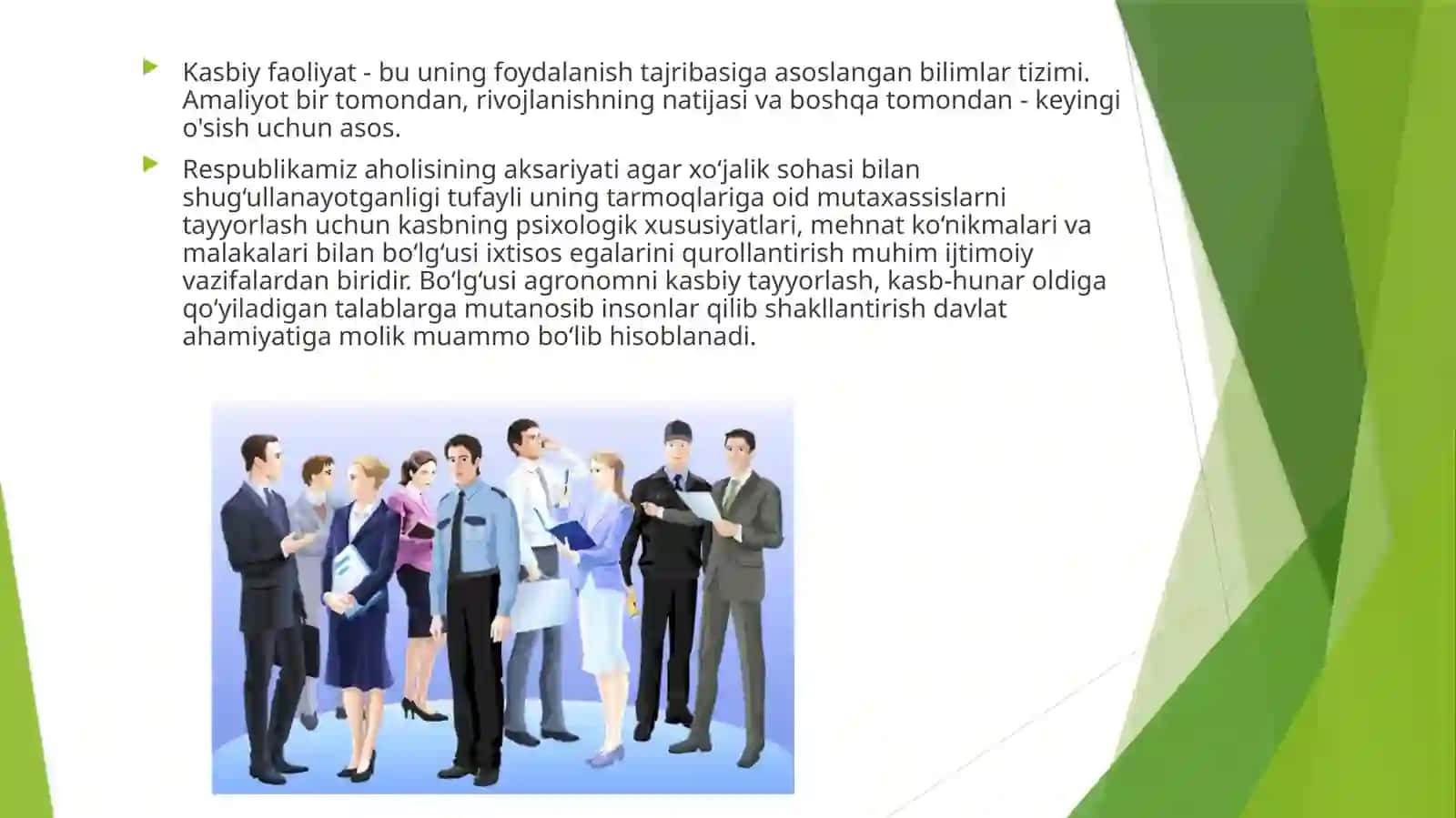 Kasbiy faoliyat 2