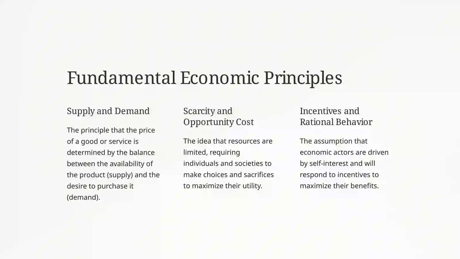 Economic Theory Foundations 2