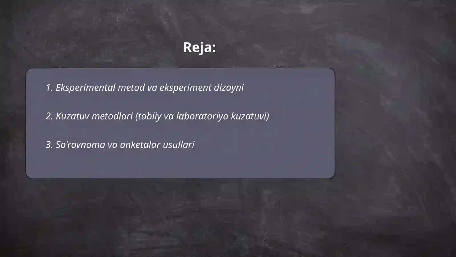 Psixalogiyaning tatqiqot metodlari va tarmoqlari 2