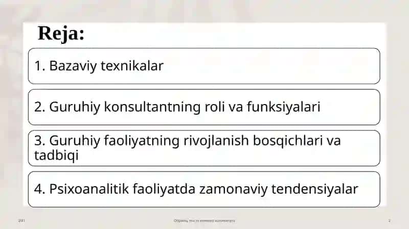 Guruhga psixoanalitik yondashuv 2