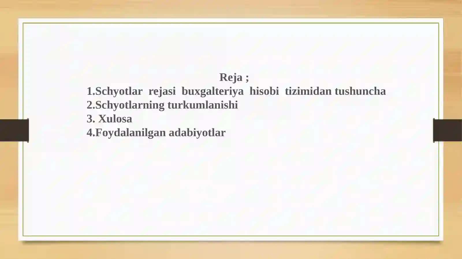 Buxgalteriyahisobiningschyotlarrejasi 2