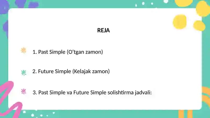 Past simple va future simple 2