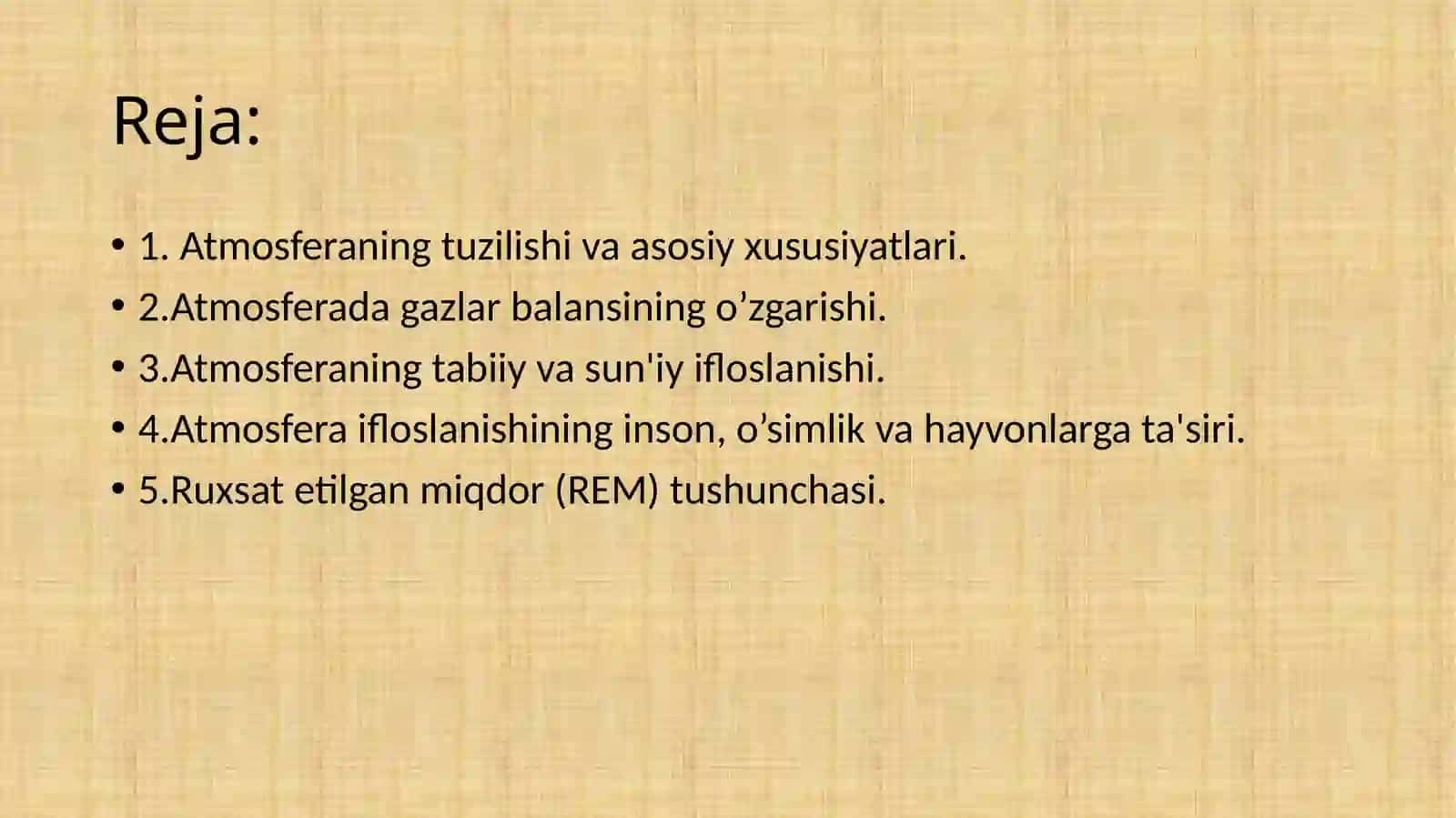 Atmosferaning ifloslanishi natijasida yuzaga keladigan ijtimoiy-iqtisodiy zarar 2