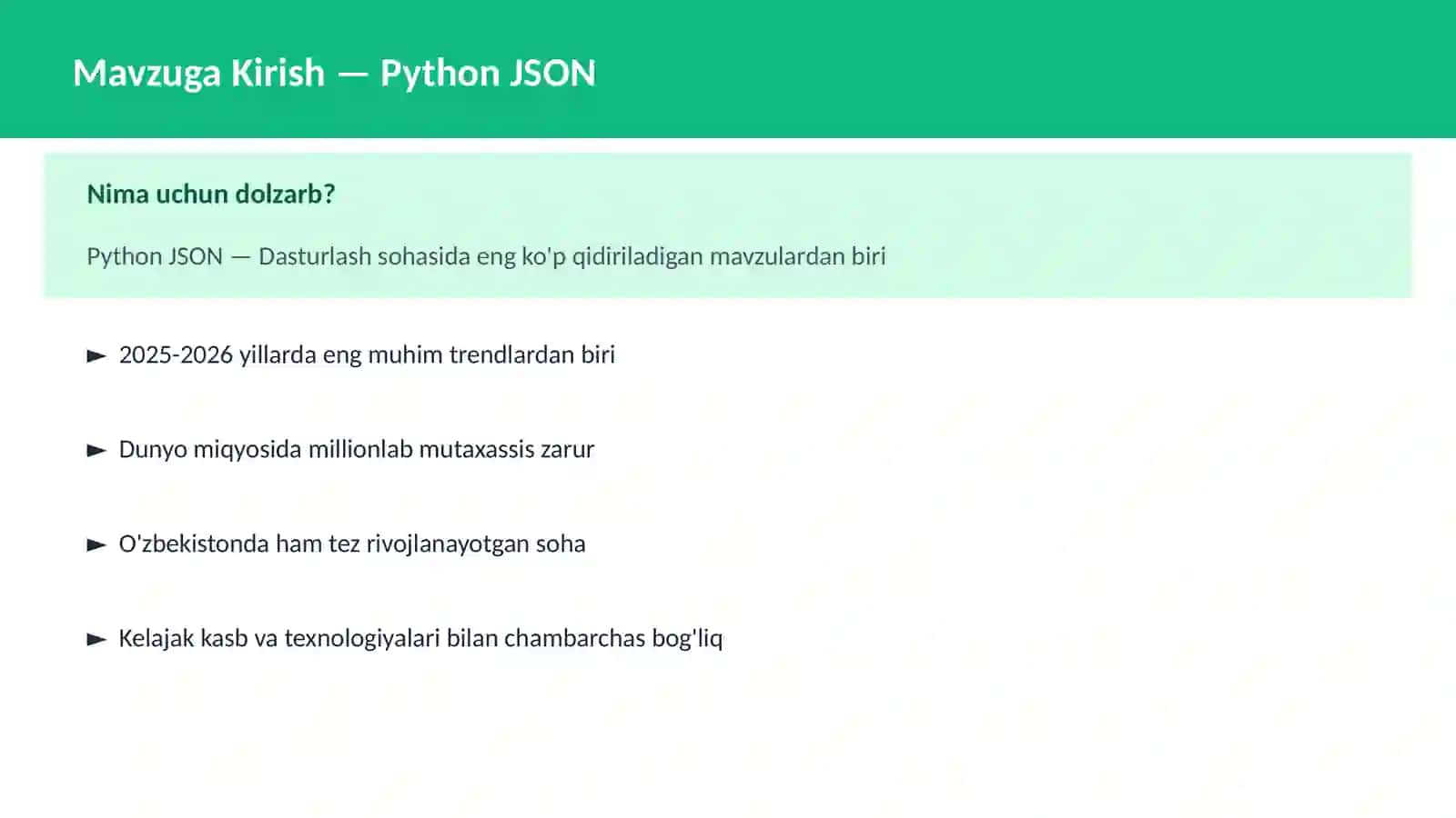 Python JSON 2