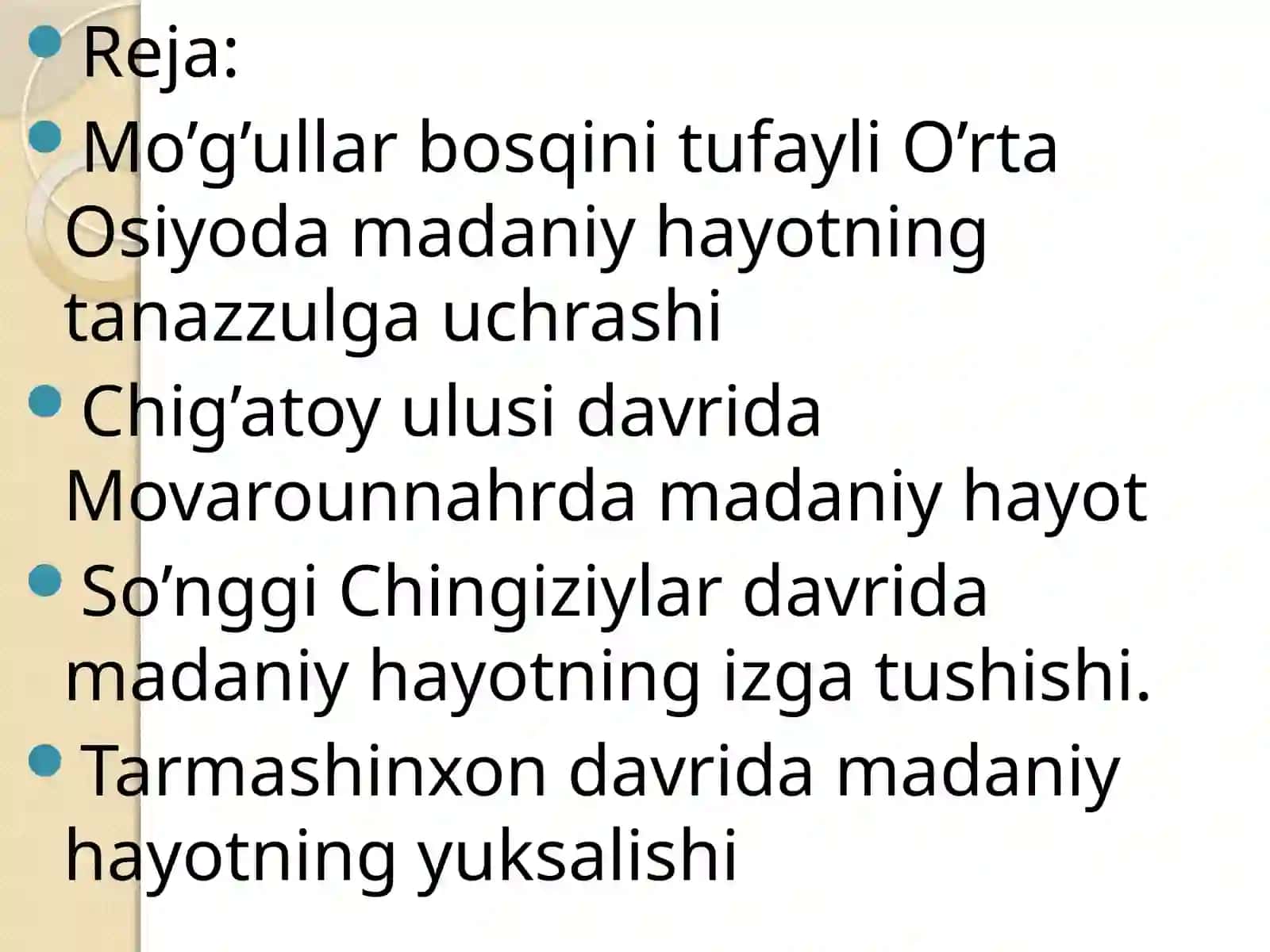 Chig’atoyulusidavridamadaniyhayot 2