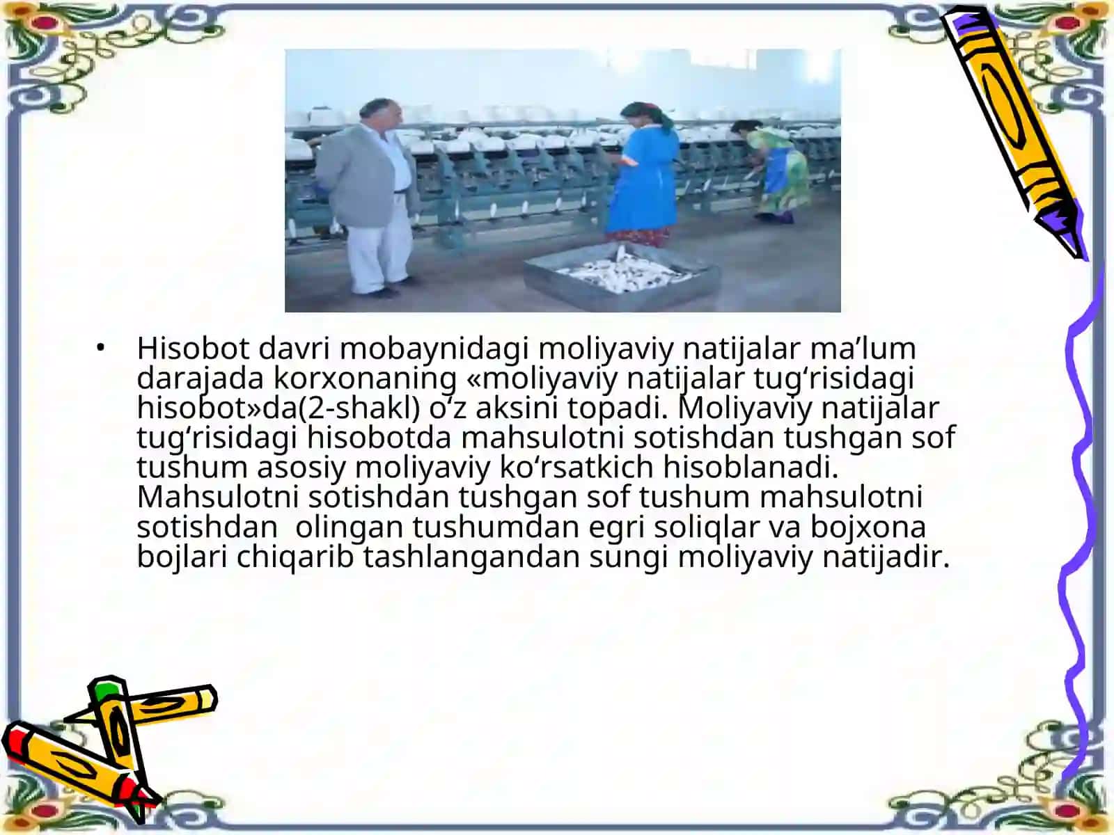 Korxonaning likviditlik ko'rsatkichlari va moliyaviy koefitsentlarning tahlili 2