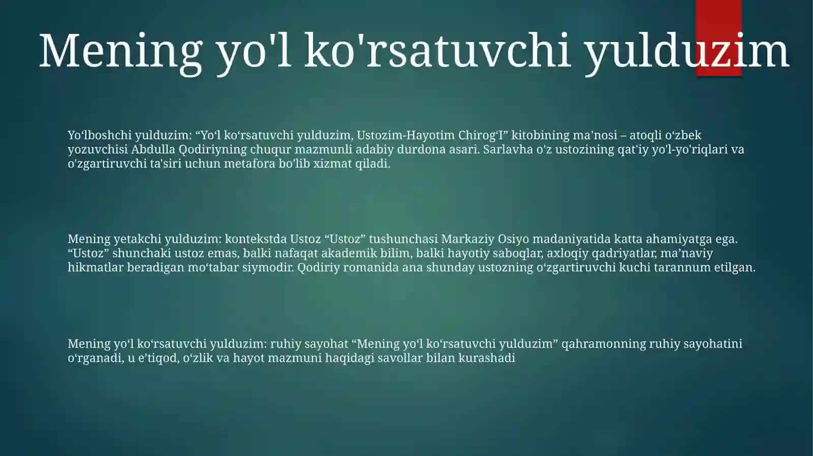 Ustozim-Hayotim Chirog'I 2