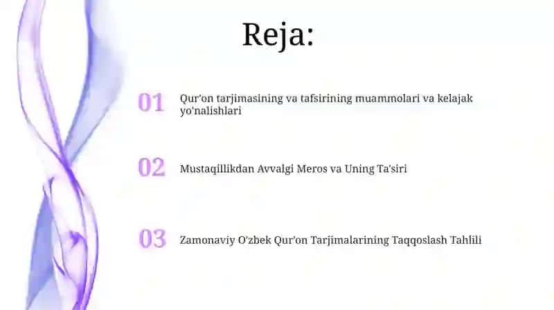 Qur'onning o’zbek tiliga tarjima qilinishi va tafsirlari 2