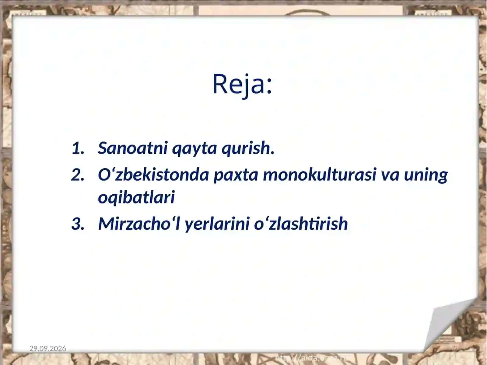 O‘zbekiston xalq xo‘jaligining urushdan keyingi ahvoli 2