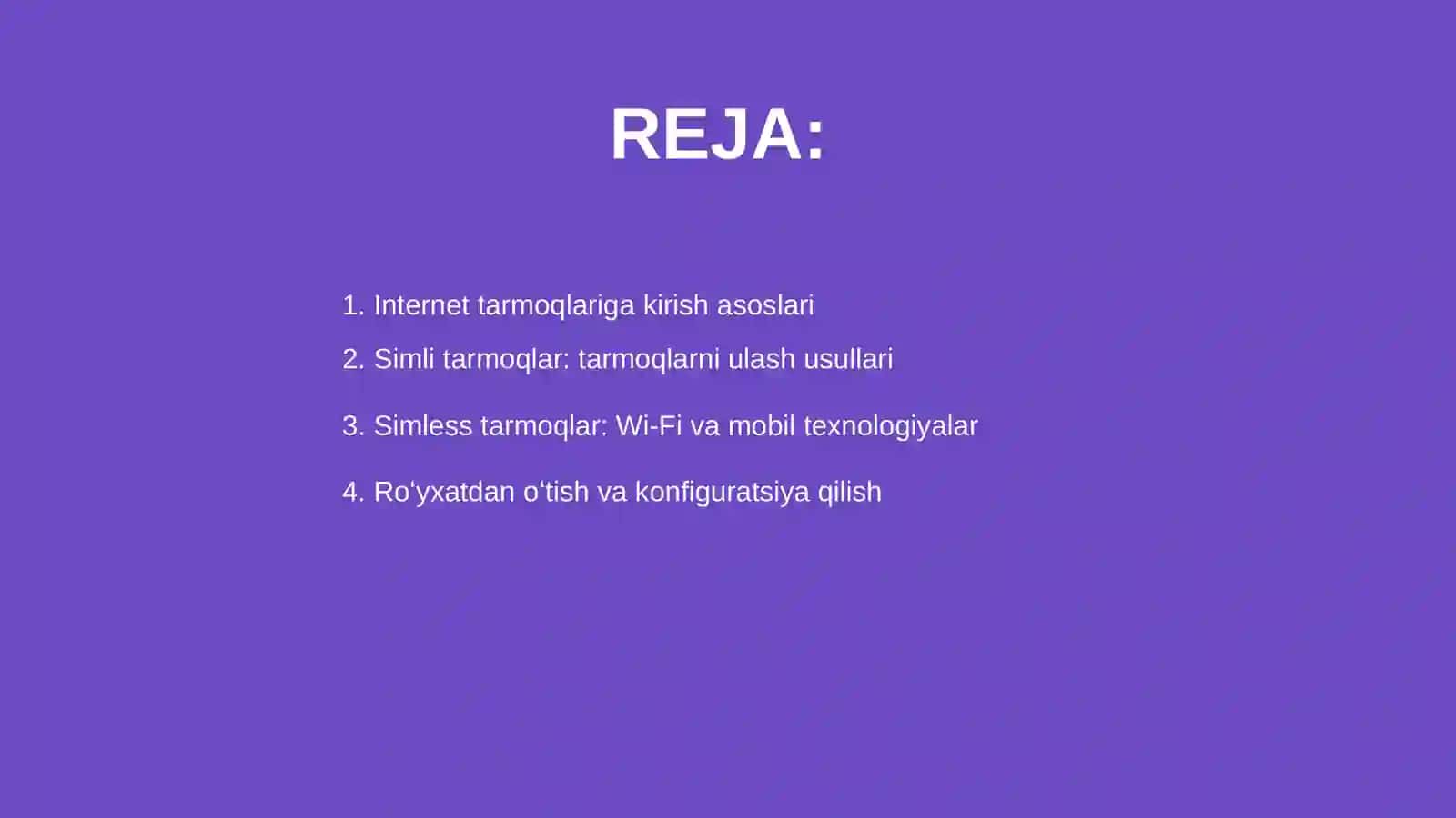 Internet tarmoqlariga bogʻlanish usullari 2