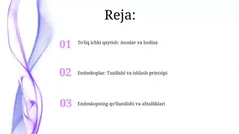 To'laichki qaytish. Endoskoplar 2