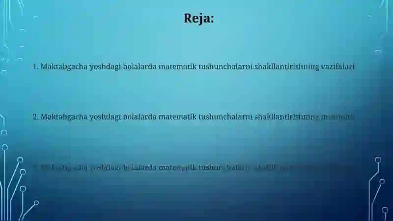 Maktabgacha yoshdagi bolalarda matematika tushunchalarni rivojlantirish 2