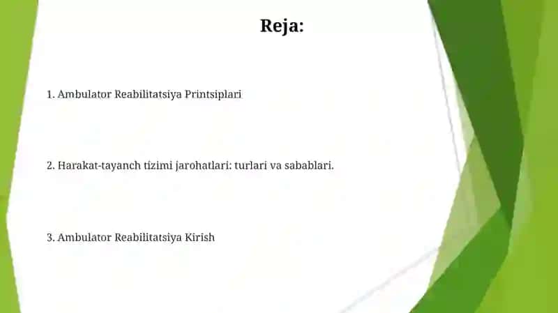 Harakat tayanch apparatining shikastlarida ambulator sharoitda reabilitatsiyasi 2