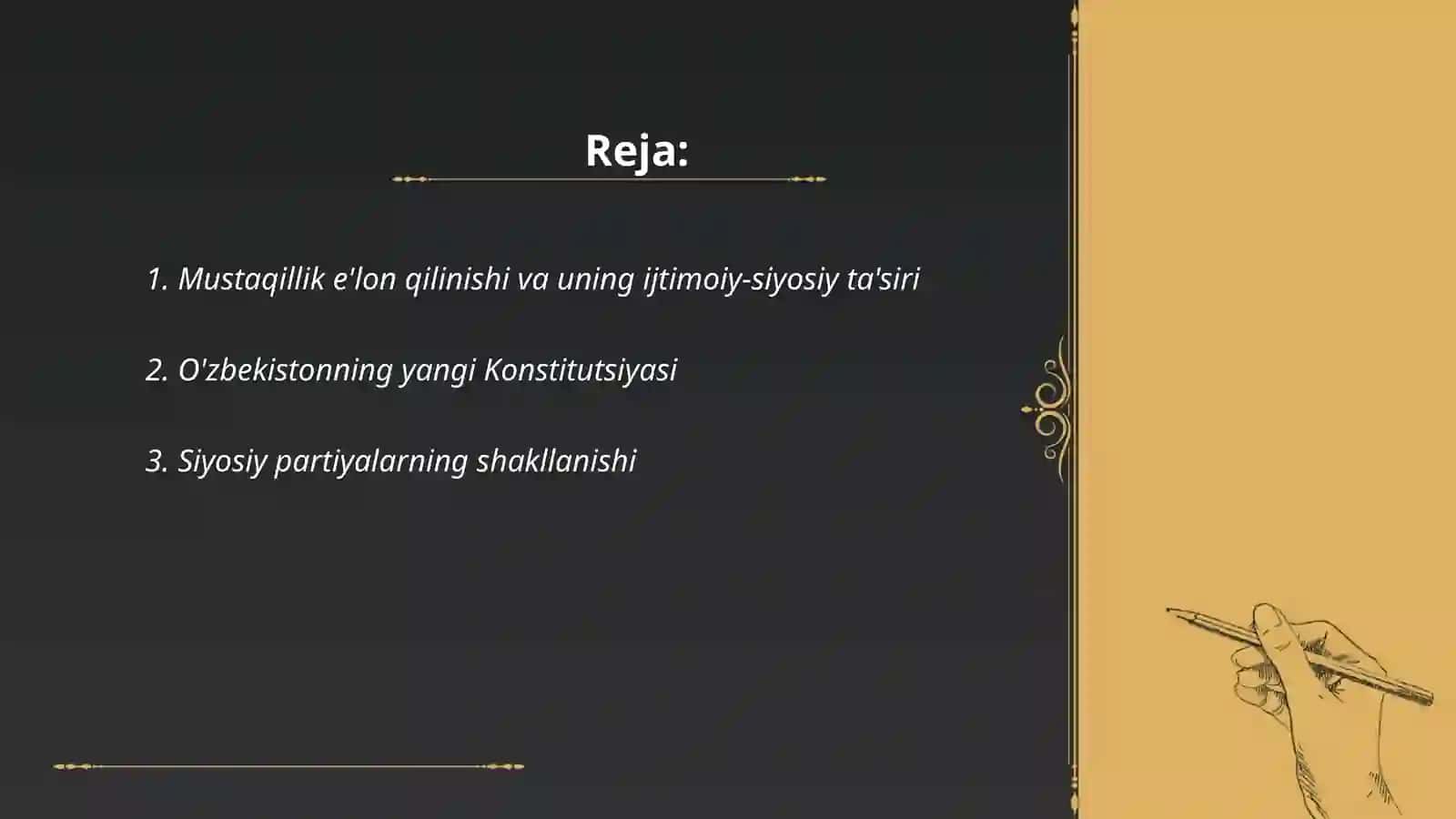 Mustaqil arafasida O'zbekistonda ijtimoiy-siyosiy jarayonlar 2