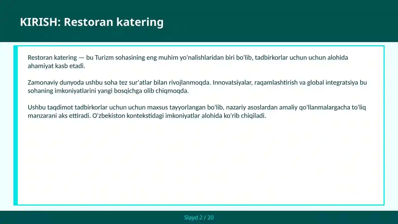 Restoran katering 2