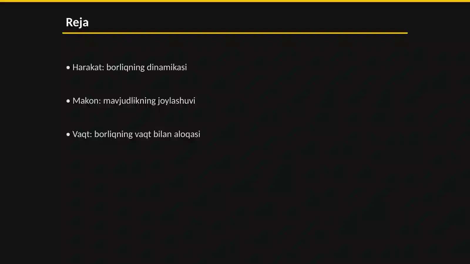 Harakat teoriyasi 2