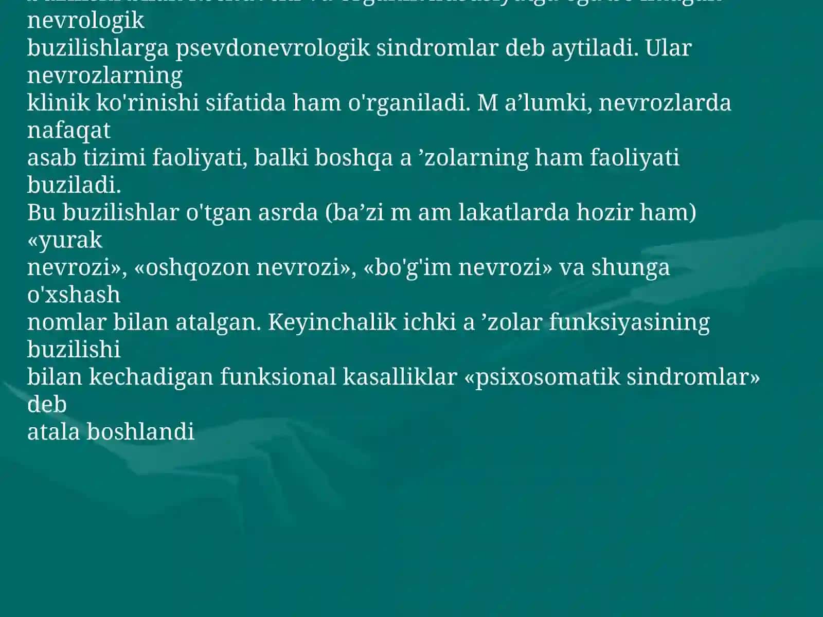Psixosomatik kasalliklar 2