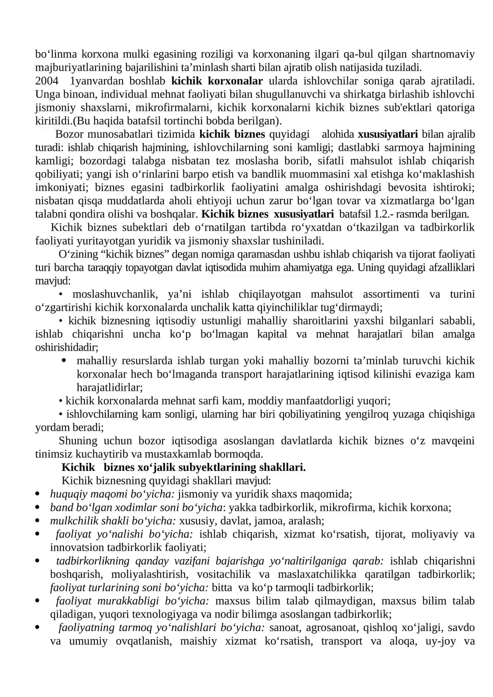 Kichik biznesning mohiyati 2
