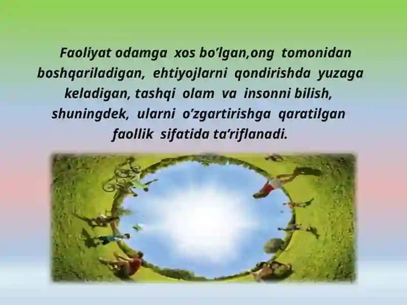 FAOLIYAT VA MOTIVATSIYA 2