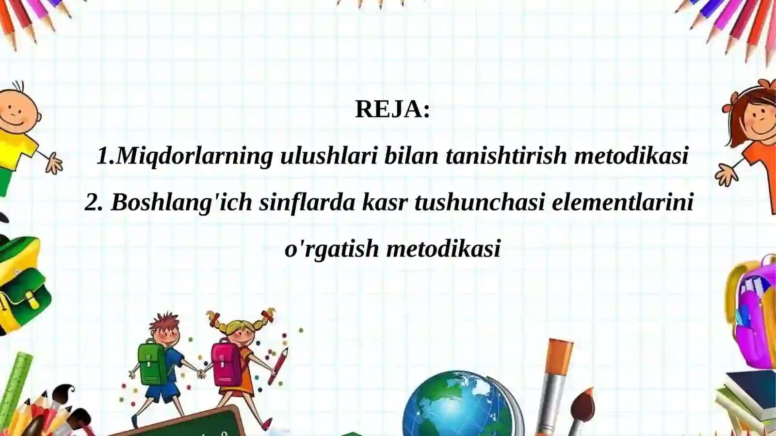 Kasr tushunchasini tanishtirish metodikasi 2