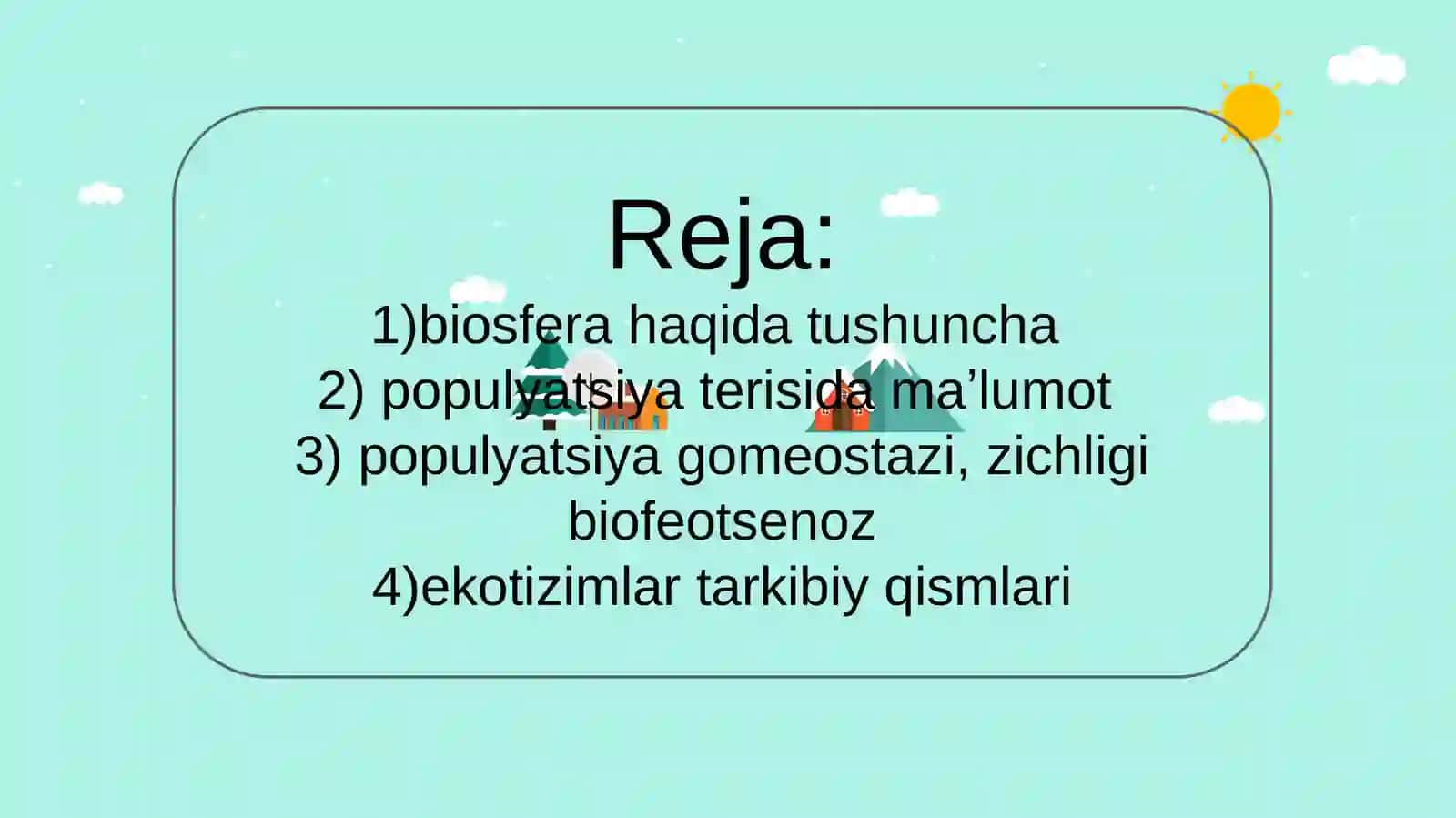 Biosfera haqida tushuncha 2