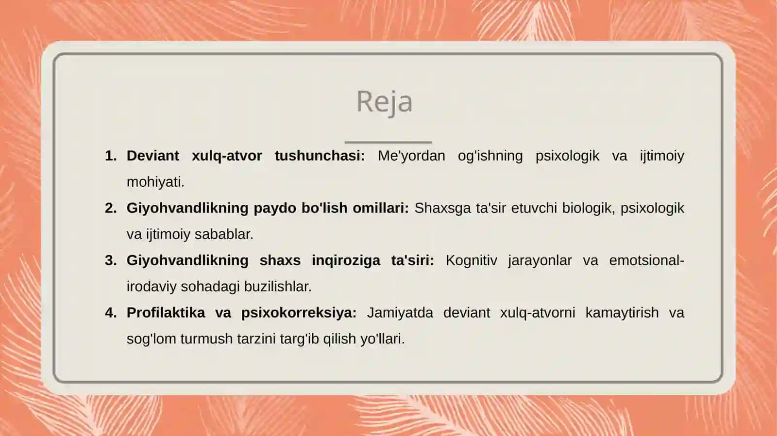 Giyohvandlik deviant xulq shakli sifatida 2