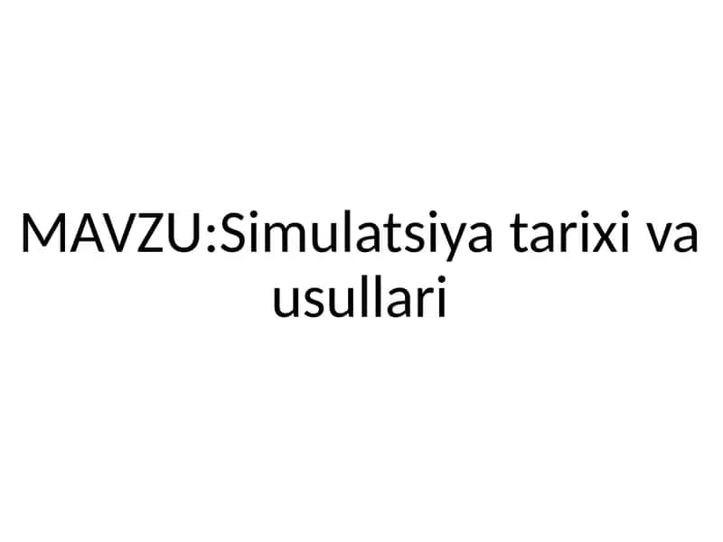Patient Simulation 2
