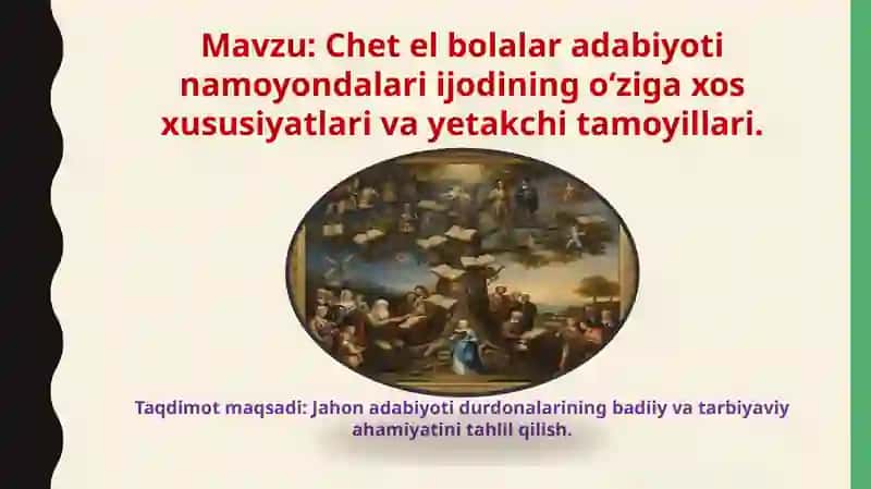 Bolalar adabiyotifanidan bajargan taqdimot 2